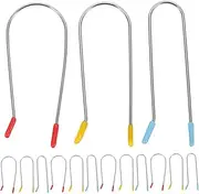 WRITWAA 48pcs Hot Roller Clips: Elastic Hot Roller Clips Securing Pins Curlers For Women Girls Short Long Fine Hair Assorted Color