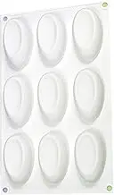 9 Cavity Half Eggs Fondant Mold Biscuits Mold Cartoon Press Baking Mold Birthday Cookie Tools Cake Decorating Tools