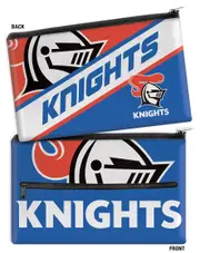 Newcastle Knights NRL Large Neoprene Team Colour and Logo Pencil Case