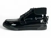 $1,000 Saint Laurent Black Patent Leather Boots size US 9, EU 42, Made in Italy