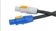 PowerCON Blue/Grey Extension Cable 12AWG, 25 ft