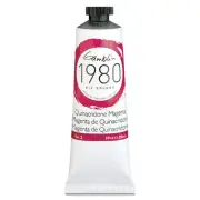 Gamblin 1980 Oil Colors Quinacridone Magenta 37ml Tube Student Grade Paint