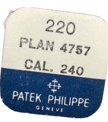 patek philippe Cal 240 Part 220 Genuine Fourth Wheel in packing