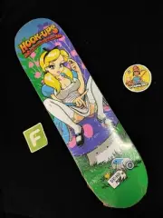 SUPER RARE Hook-Ups Alice In Wonderland Skateboard Deck NOS Jeremy Klein 2011