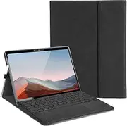QUAGGY 13-inch Case for Microsoft Surface Pro 11/10 / 9 - Business Cover with Pen Holder, Compatible with Type Cover Keyboard (Black)
