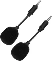 HAMPPLIES 2Pcs Directional Microphone for Portable Noise Canceling Mic for Singing and Recording for Live Streaming and Voice Overs High Sound Purity