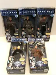 Star Trek Playmates First Contact 9" Full Set of 5 1996 MIB MINT!