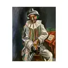 Pablo Picasso, Pierrot, Clown, 1918, Canvas Print, 20" x 25" + Border