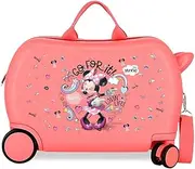 [Disney] Joumma Roll Road Spring Dream Suitcase Set Blue 48x70x26 cm Rigid 6 kg Combination Lock Side ABS 6 kg 119 L, Pink, One Size, Children's Suitcase, Pink, One Size, Children's Suitcase