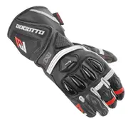 Bogotto Monza perforated Motorcycle Gloves, black-white-red, Size 3XL for Men Black White Red