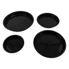40 Piece Round Plant Tray Set with Flat Edge for Home Decor and Gardening