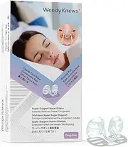 WoodyKnows Super-Support Nasal Dilator, improves sleep and sports airflow, nasal congestion and nose-related snoring aid (Trial XS/S/M/L)