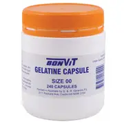 Bonvit Empty Capsules Size '00' Gelatine 240 Capsules