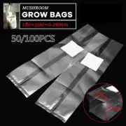 100X PP Mushroom Spawn Grow Bag 0.2um Substrate High Temp Pre Sealable 7×20''