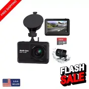 Dual Dash Camera 2.5K+1080P with G-Sensor & Parking Monitor - Secure Your Drive