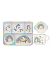 [Maxwell & Williams] Jedda Robaard Magical Tales Melamine 3 Piece Dinner Set Unicorn Gift Boxed