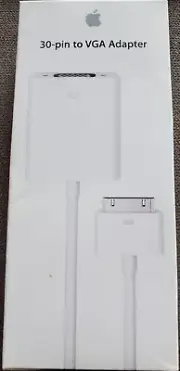Apple 30-Pin to VGA Adapter MC552ZM/A A1368 for iPad iPhone iPod NEW Genuine
