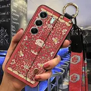 Phone Case Compatible with Tecno Camon40 4G/CM5, Anti-Knock Fashion Design Wrist Strap Anti-dust Ring Lanyard Soft case Durable Shockproof