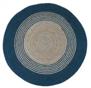 200Cm Urduja Atlantic Blue Circle Rug