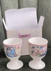 Lesser & Pavey The Leonardo Collection William Morris Golden Lily Egg Cups NIB
