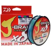 Daiwa J-Braid Grandx8 300M Braid Super Strong PE Fishing Line, Free Shipping