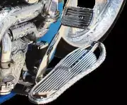 Covington Driver Floorboards Dimpled Chrome Road King Classic 09-20