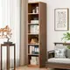 書架 書櫃 書桌 書架落地家用轉角客廳簡易置物架實木色書本收納架儲物靠墻小書櫃