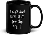 Teegarb Letter Blanket I Don't Think You're Ready For This Belly Pregnant Tank Top Maternity Clothes