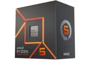 AMD Ryzen 5 7600 6 Cores / 12 Threads, 65 watts, Max Freq 5.2Ghz, 38MB Cache, Wraith Prism Cooler Radeon Graphics 100-100001015BOX