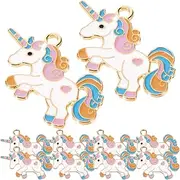 [BESTYASH] Pcs Realistic Diy Jewelry Charms Small Metal Unicorn Charms for Necklace Bracelet Diy Craft