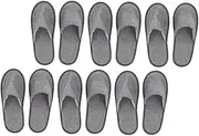 TOGEVAL Cotton Slippers Women Men Washable Reusable Folding Slippers for Home Travel and Business Trips