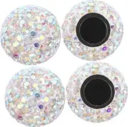 4pcs Diamond Tire Cover Car Tires Stem Caps Valve Core Caps Automotive Tire Valve Stem Cap Plastic Valve Caps Valve Stem Cover Bike Tire Valve Cap Valve Caps Sparkly Abs Inner Core