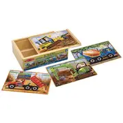 Melissa & Doug Construction Puzzles in a Box