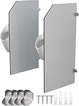 Urinal Divider Screen,Toilet Partition,Urinal Baffle Toilet Protection Screen Divider Partition,Wall-Mounted Urinal Privacy Screen Hotel Bathroom Partition(3 Pcs)