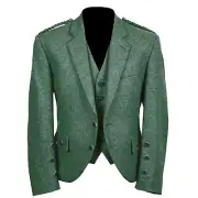 Scottish Argyll kilt jacket And waistcoat wedding jacket For Men - Green