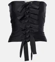 [Coperni] Coperni Knotted strapless jersey top AU 16 black