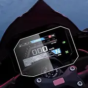 MKVAXR for Aprilia RS V4 TuonoV4 2021 Motorcycle Tuono V4 Accessories Scratch Cluster Screen Dashboard Protection Instrument Film Motorcycle Speedometer Protector(2 Sets)