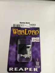 REAPER Warlord 14353 Warrior, Dwarf METAL MINIATURE NIP