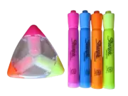 Sharpie Smear Guard Chisel Tip Highlighter & Tri-Tip 3-Color Triangle