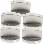 Outanaya 5Pcs Oven Control Knobs Replacement Gas Range Knobs for Cooktop Gas Stove Knobs Durable High Temperature Resistant Kitchen Accessories