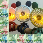 Flexible Tripod Baby Stroller Fan Octopus Shaped Desk Fan Home Decoration