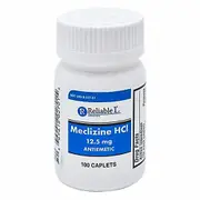 Reliable1 Meclizine HCL,12.5 mg ,100 Caplets (Pack of 4)