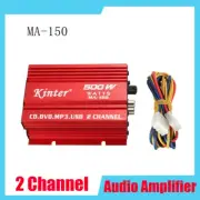 Red Mini Hi-Fi 500W 2 CH Car Stereo Audio Amplifier Amp Subwoofer 20Hz ~ 20 KHz (for: Honda Civic)
