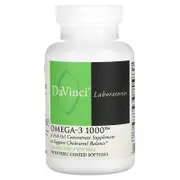 DaVinci Laboratories, Omega-3 1000, 90 Enteric Coated Softgels