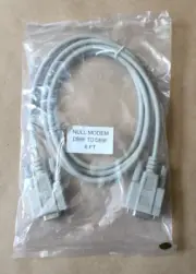 6FT DB9 TO DB9 Female TO Female 9 PIN Null Modem Serial Cable Brand New