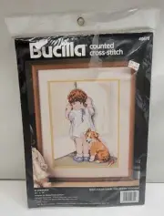 Counted Cross-Stitch Kit Bucilla #40670 In Disgrace Vintage 1992 Child Time Out