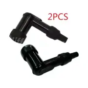 2 Pcs For ATV Motorcycle Snow Spark Plug Boot Cap Cover 90 Degree