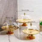 Stainless Steel Cake Stand Cupcake Stand Cupcake Display Plate with Dome Cover