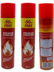 3 x 300mlEnuff Premium Lighter FLUID Butane Gas Refill Universal Jet Torch