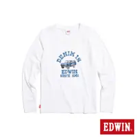 在飛比找蝦皮商城優惠-EDWIN 丹寧吉普車長袖T恤(米白色)-女款